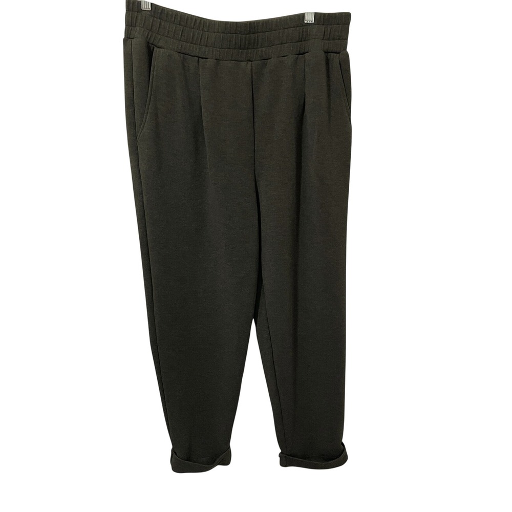 Varley The Rolled Cuff Pants DoubleSoft Olive Green Heathered Size L